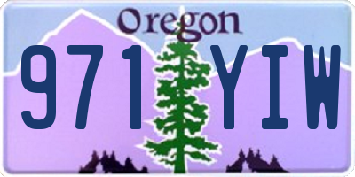 OR license plate 971YIW