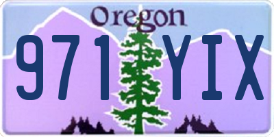 OR license plate 971YIX