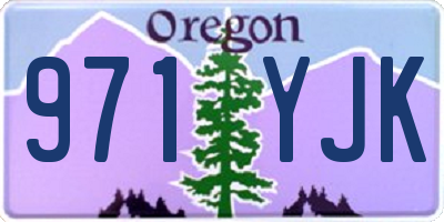 OR license plate 971YJK