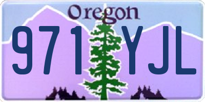 OR license plate 971YJL