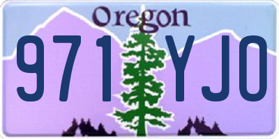 OR license plate 971YJO