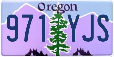 OR license plate 971YJS