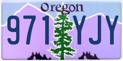 OR license plate 971YJY