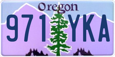 OR license plate 971YKA