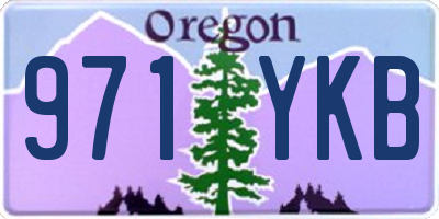 OR license plate 971YKB
