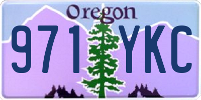 OR license plate 971YKC