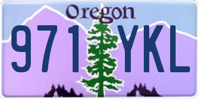 OR license plate 971YKL