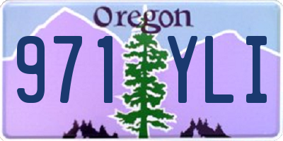 OR license plate 971YLI