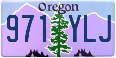 OR license plate 971YLJ