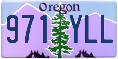 OR license plate 971YLL