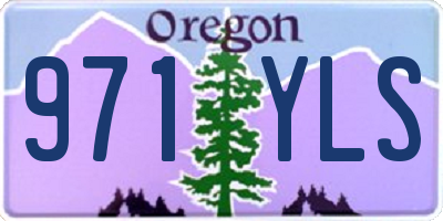 OR license plate 971YLS
