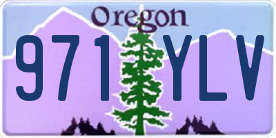OR license plate 971YLV