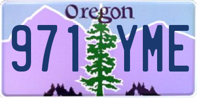 OR license plate 971YME