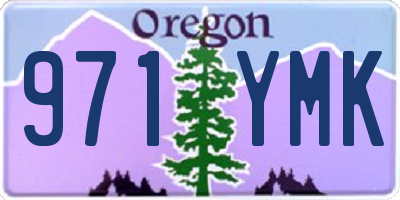 OR license plate 971YMK