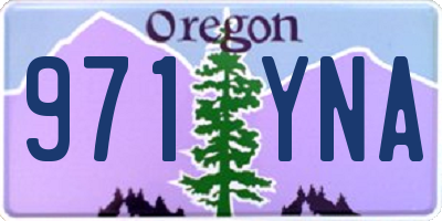 OR license plate 971YNA