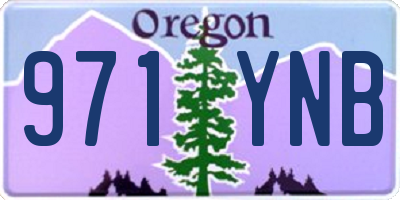 OR license plate 971YNB