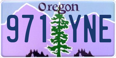 OR license plate 971YNE