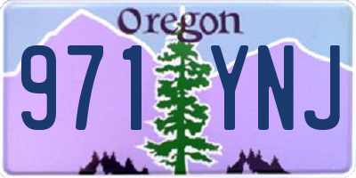 OR license plate 971YNJ