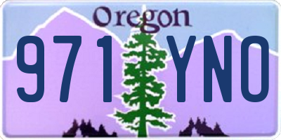 OR license plate 971YNO