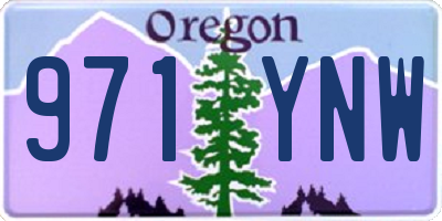 OR license plate 971YNW