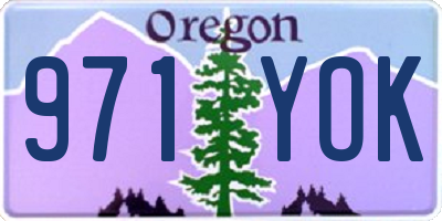 OR license plate 971YOK