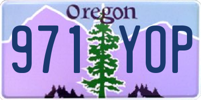 OR license plate 971YOP