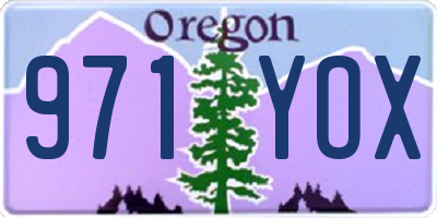 OR license plate 971YOX