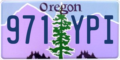 OR license plate 971YPI
