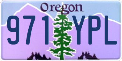 OR license plate 971YPL