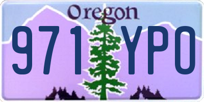 OR license plate 971YPO