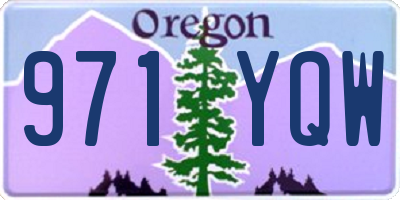 OR license plate 971YQW