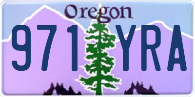 OR license plate 971YRA
