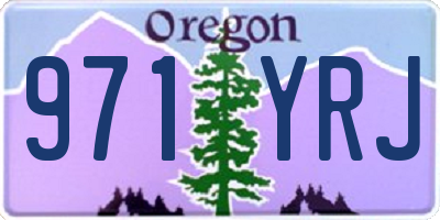 OR license plate 971YRJ