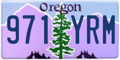 OR license plate 971YRM