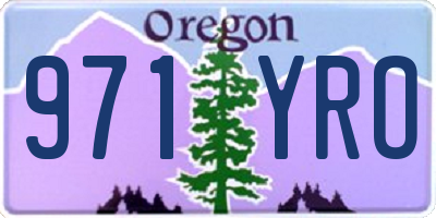OR license plate 971YRO