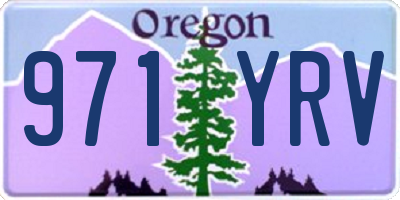 OR license plate 971YRV
