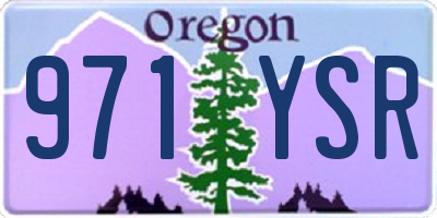 OR license plate 971YSR