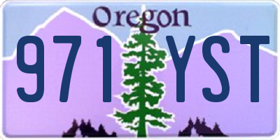 OR license plate 971YST