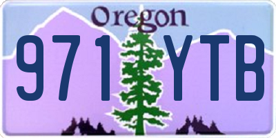 OR license plate 971YTB