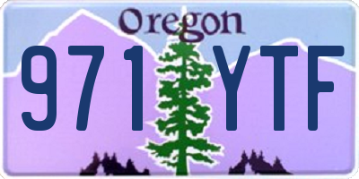 OR license plate 971YTF