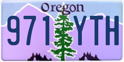OR license plate 971YTH