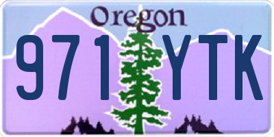 OR license plate 971YTK