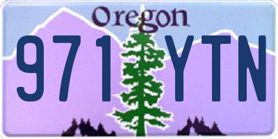 OR license plate 971YTN