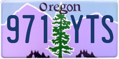 OR license plate 971YTS