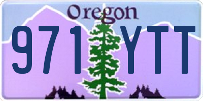 OR license plate 971YTT