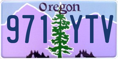 OR license plate 971YTV