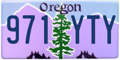 OR license plate 971YTY