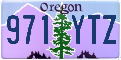 OR license plate 971YTZ