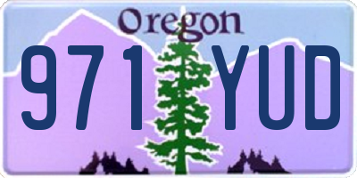OR license plate 971YUD