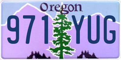 OR license plate 971YUG